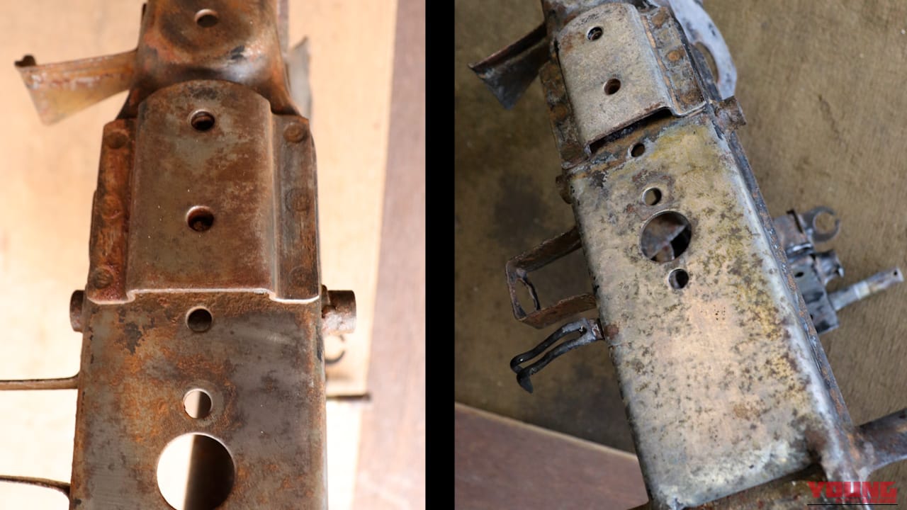 【DIY整備】サビ落とし革命! 削らずに落とせるハケ塗りサビ取り剤を使ってみたら効果的すぎた｜【DIY整備】サビ落とし革命! 削らずに落とせるハケ塗りサビ取り剤を使ってみたら効果的すぎた