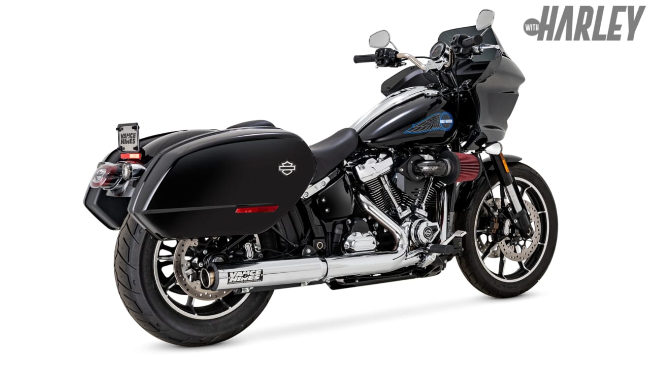 Vance & Hines｜Twin Slash 4″スリップオン｜装着｜海外のハーレーパーツを日本で気軽に購入できるスズキ&アソシエイツ