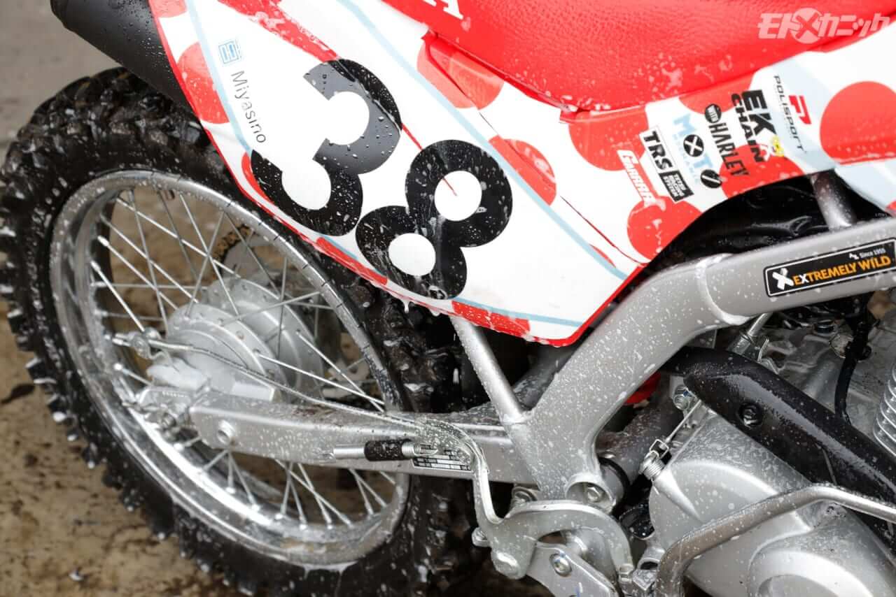BAN-ZI｜MUD MAX ｜アルミ面にも使用可｜CRF125F｜強アルカリ[pH14]なのにアルミや塗装を侵さない洗剤「 マッドマックス」の活用法