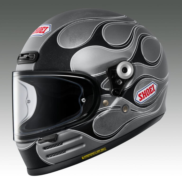 SHOEI Glamster BLAST｜アメリカンスポーツを彷彿とさせるフレアパターンにマット色、新登場！ SHOEI「Glamster BLAST」が全4色に