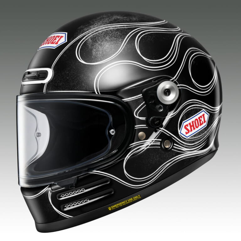 SHOEI Glamster BLAST|アメリカンスポーツを彷彿とさせるフレアパターンにマット色、新登場! SHOEI「Glamster BLAST」が全4色に