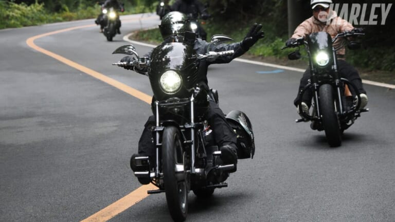 雨だから中止? そんなわけない。ハーレーを楽しむのに天気も気候も関係なし!＜HSCツーリング＞