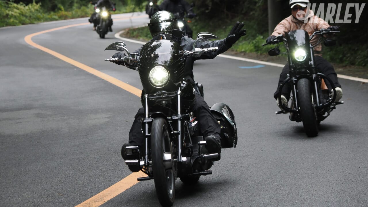 雨だから中止? そんなわけない。ハーレーを楽しむのに天気も気候も関係なし!＜HSCツーリング＞