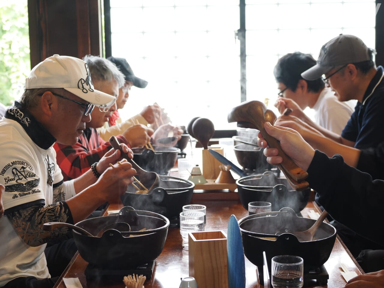 HSC｜河口湖ツーリング｜ほうとう｜雨だから中止? そんなわけない。ハーレーを楽しむのに天気も気候も関係なし!＜HSCツーリング＞