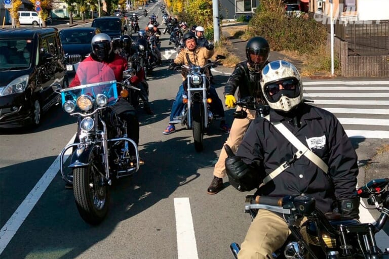 HSC｜2025年ラストツーリング｜ツーリング中｜雨だから中止? そんなわけない。ハーレーを楽しむのに天気も気候も関係なし!＜HSCツーリング＞