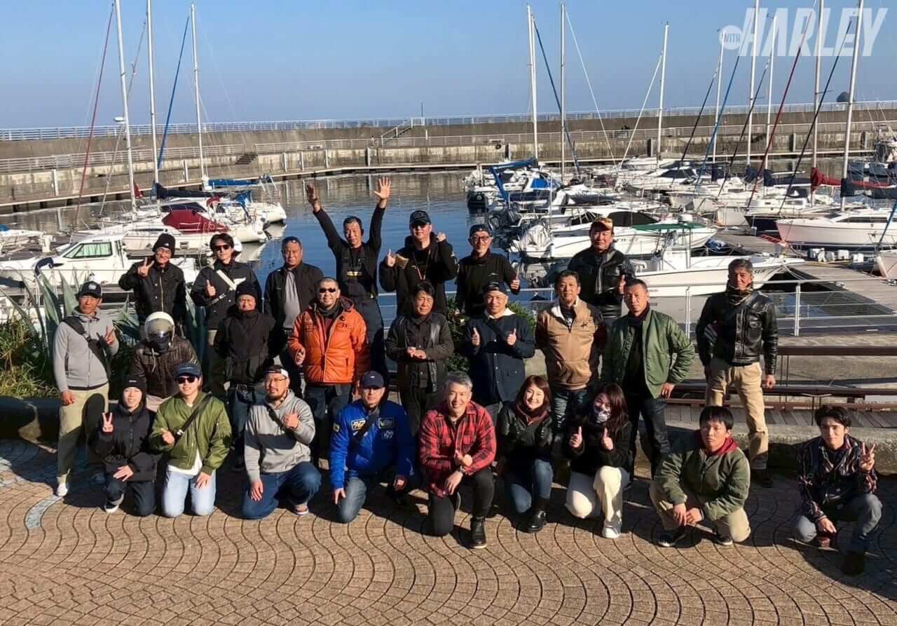 HSC｜2025年ラストツーリング｜集合｜雨だから中止? そんなわけない。ハーレーを楽しむのに天気も気候も関係なし!＜HSCツーリング＞