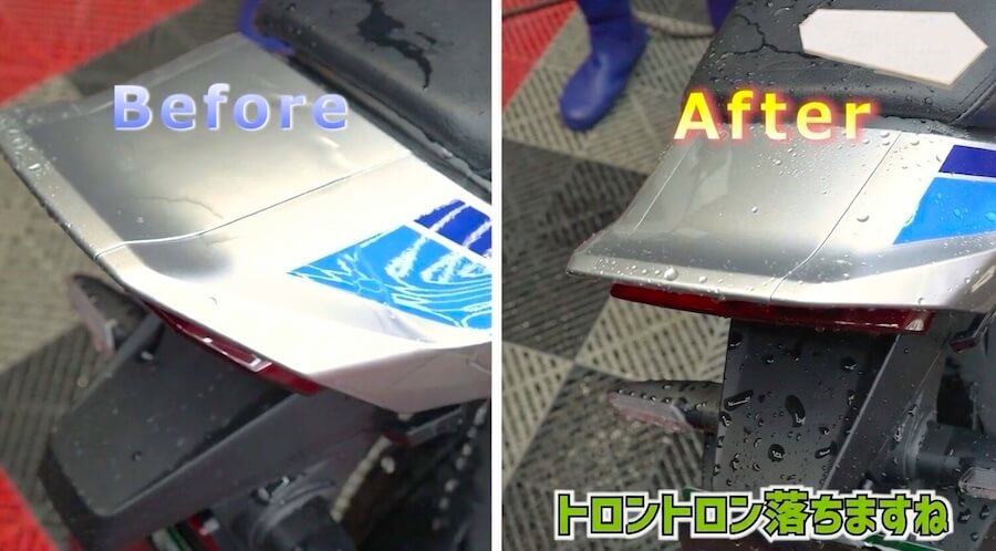 シュアラスター×プロレーサー丸山浩氏｜丸山浩氏も絶賛「シュアラスターゼロクリーム」でCB1000Fのタンクを磨いてみた！