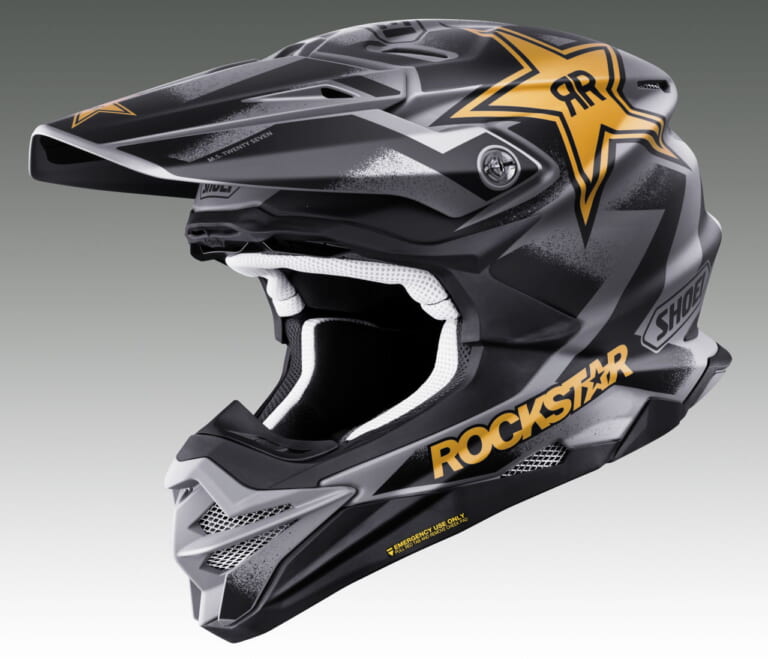 SHOEI VFX-WR Malcolm Stewart 27｜【限定】金のロックスター！ SHOEI「VFX-WR」にM.スチュワートレプリカグラフィック登場