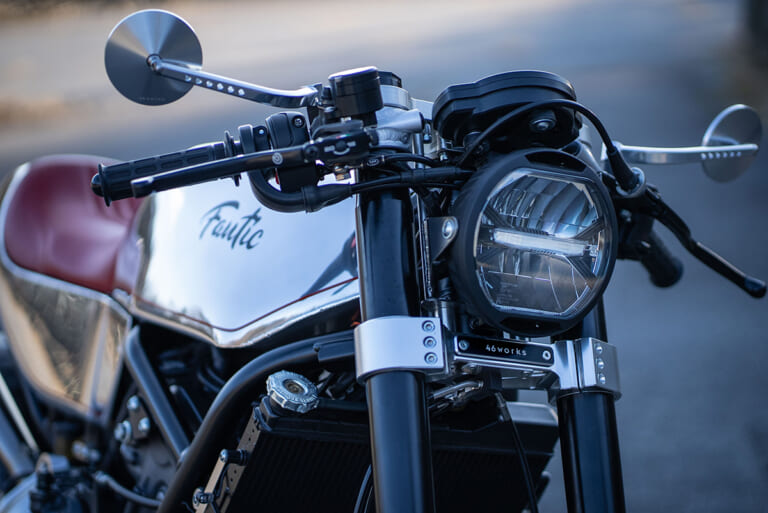 CABALLERO｜Scrambler700｜カスタム｜46works｜モータリスト｜FANTIC｜OHLINS｜世界的ビルダーがCABALLERO SCRAMBLER700をカフェレーサーに！