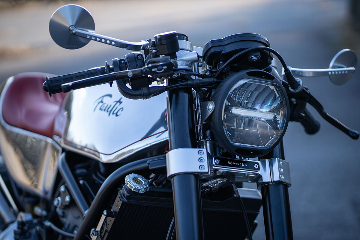 CABALLERO|Scrambler700|カスタム|46works|モータリスト|FANTIC|OHLINS|世界的ビルダーがCABALLERO SCRAMBLER700をカフェレーサーに!