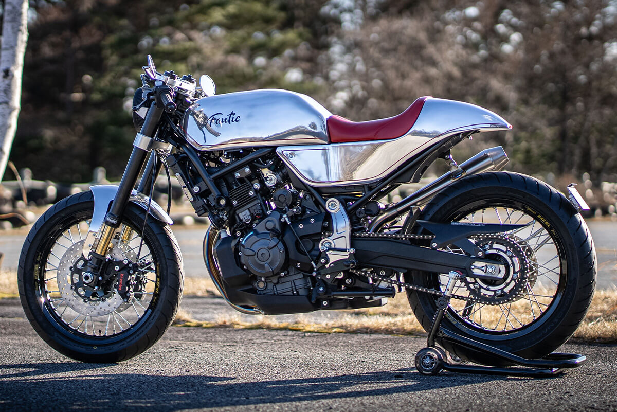 CABALLERO｜Scrambler700｜カスタム｜46works｜モータリスト｜FANTIC｜｜世界的ビルダーがCABALLERO SCRAMBLER700をカフェレーサーに！