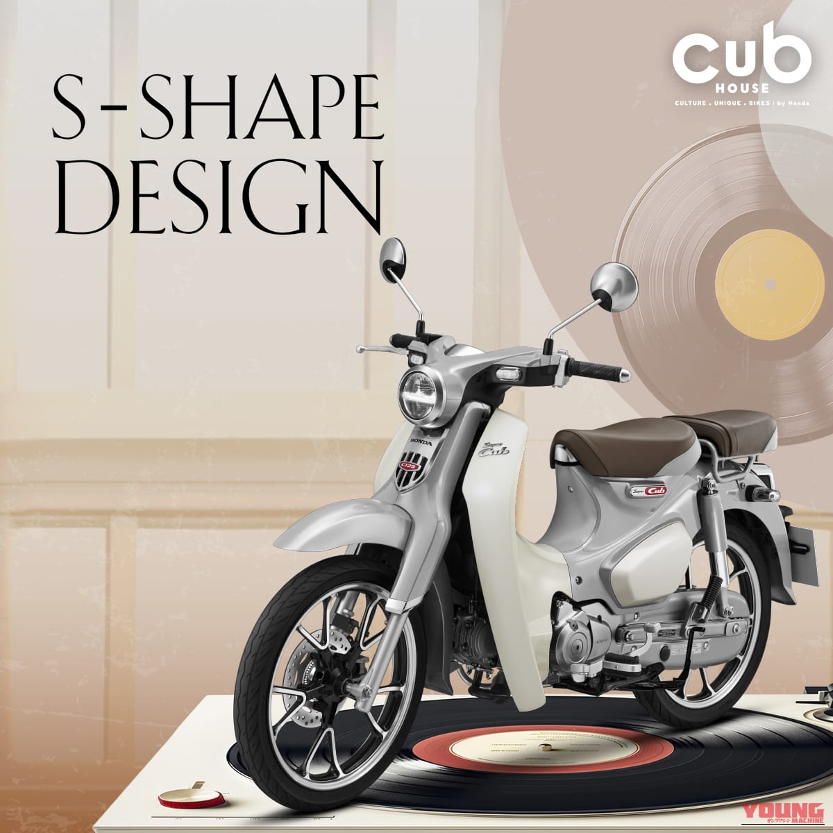 ホンダ|スーパーカブC125|タイ仕様|2026年モデル|ブラウンシートの銀/灰が新登場! ホンダ「スーパーカブC125」新型2026年モデルはクラフトマンシップを前面に【海外】