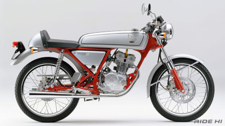ホンダ｜ドリーム50｜1997年｜「ホンダだから正夢にできた!」50cc DOHC4バルブカムギアトレーン「DREAM50」