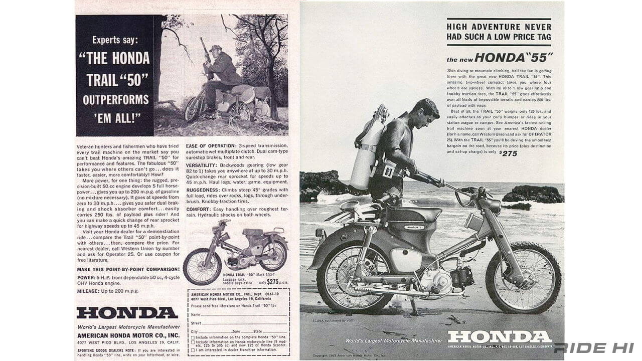 ホンダ｜ハンターカブ｜1961年｜アメリカで売れないスーパーカブを何とか活用した?! 改装したハンターカブで「レジャーバイク」を作り出し大成功！