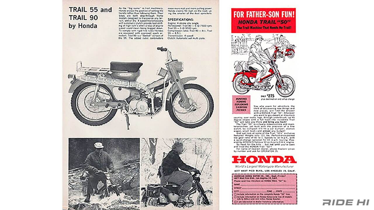 ホンダ｜ハンターカブ｜1961年｜アメリカで売れないスーパーカブを何とか活用した?! 改装したハンターカブで「レジャーバイク」を作り出し大成功！