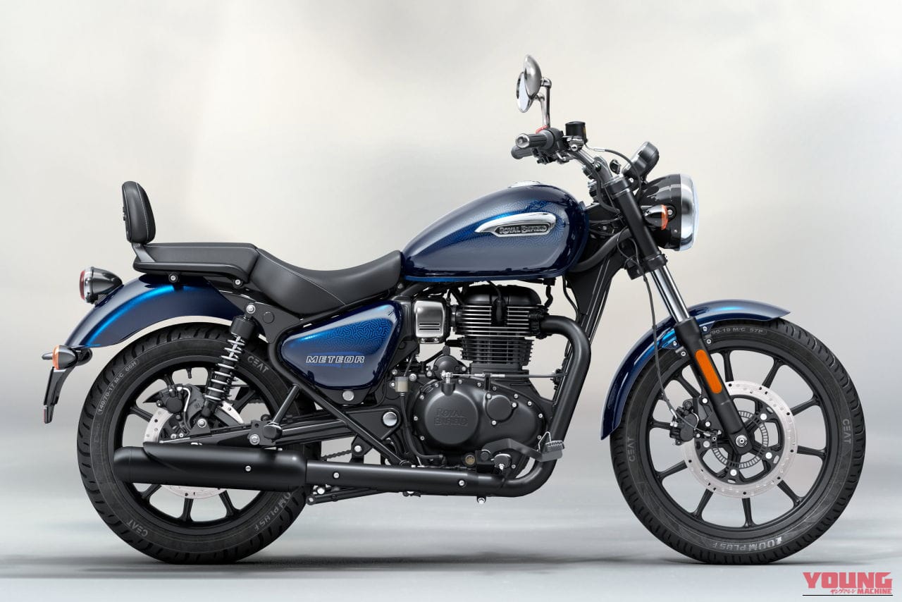 ｜簡易ナビが全車装備に！ ロイヤルエンフィールドが新型クルーザー「メテオ350」を発表、A＆SクラッチやUSB-C急速充電ポート、LEDライトも