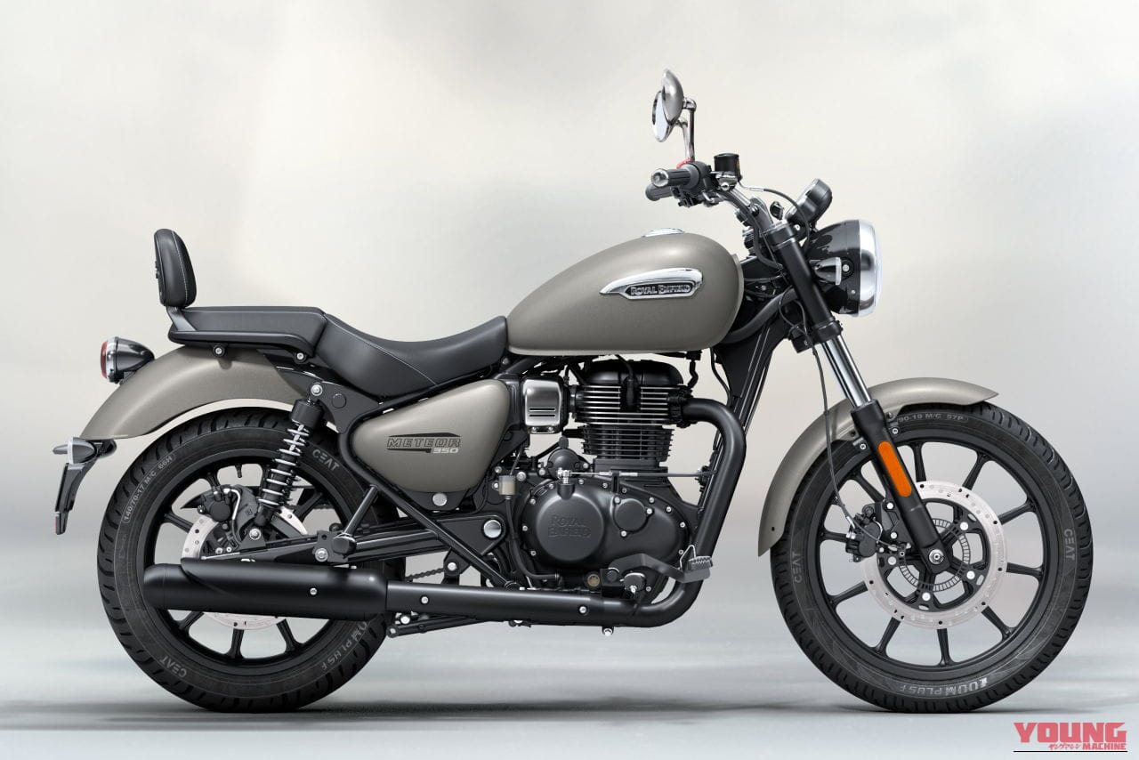 |簡易ナビが全車装備に! ロイヤルエンフィールドが新型クルーザー「メテオ350」を発表、A&SクラッチやUSB-C急速充電ポート、LEDライトも