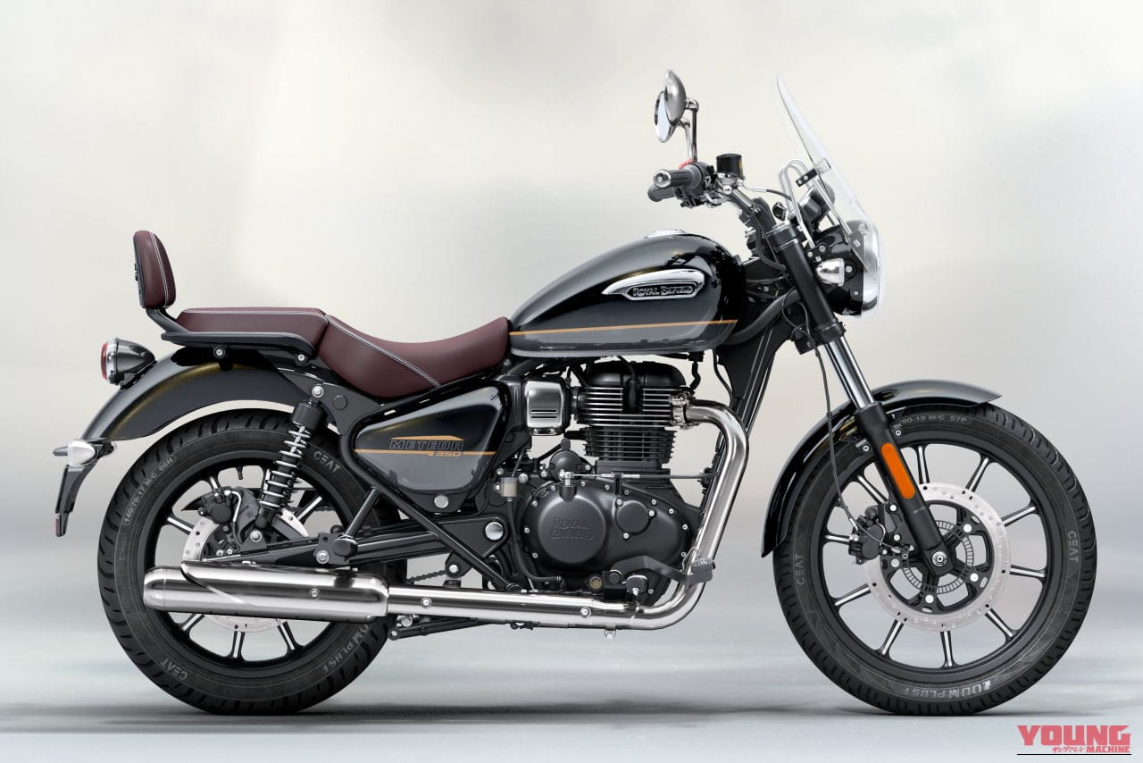|簡易ナビが全車装備に! ロイヤルエンフィールドが新型クルーザー「メテオ350」を発表、A&SクラッチやUSB-C急速充電ポート、LEDライトも