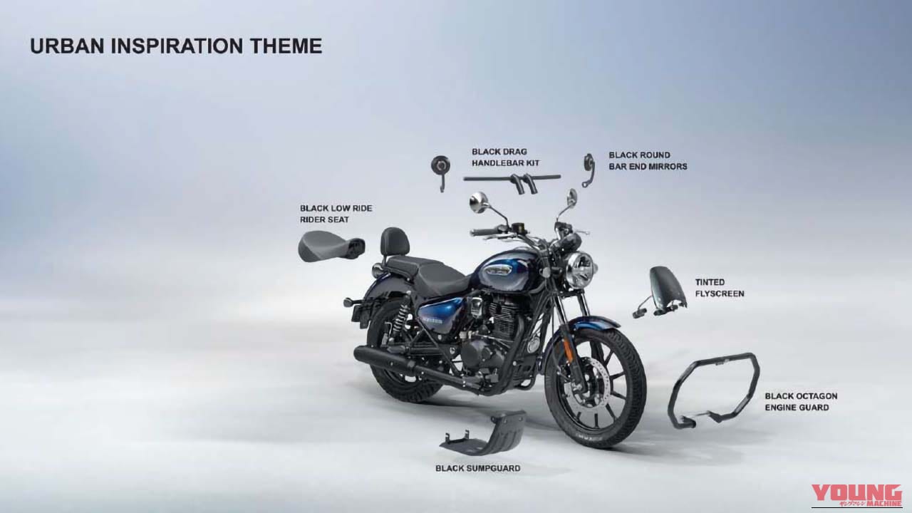 |簡易ナビが全車装備に! ロイヤルエンフィールドが新型クルーザー「メテオ350」を発表、A&SクラッチやUSB-C急速充電ポート、LEDライトも