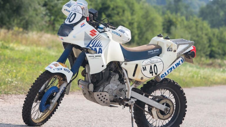 「もしかして2回走った?」1994年のパリダカで唯一の完走を果たしたスズキ車「DR650」