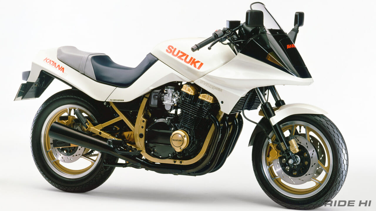 スズキ｜KATANA｜GSX750S｜1984年モデル｜「リトラ!」「エレキング!?」社内デザイナーが挑戦した「KATANA３型」のウェッジデザイン！