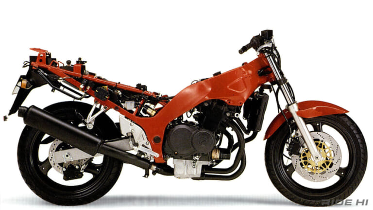 スズキ|RF400R|1993|「後期型は可変バルブシステム搭載!」敢えてビッグバイクの車格を与えたスズキ「RF400R」の突き抜けた存在感!