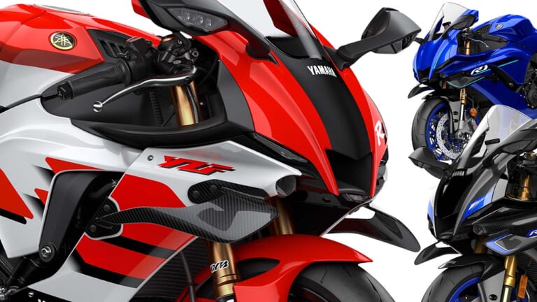 ヤマハ「YZF-R1」「YZF-R1M」の2026年モデル登場！ カーボン製ウイングレット採用の最新型は70周年記念カラーを先行発売