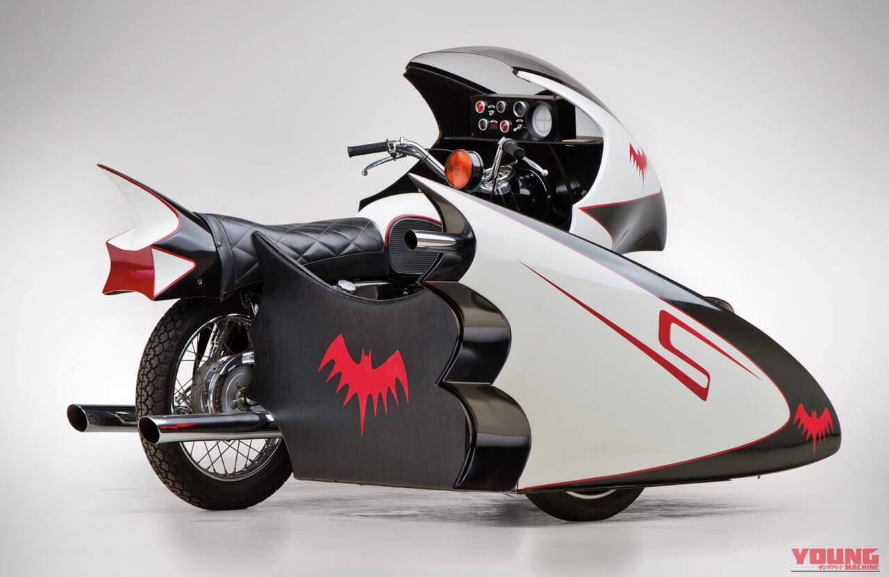 1966年｜バットサイクル｜「えっ、50年前のヤマハのバイクが？」「これ本物なのか」防弾仕様（設定）の当時ものが1966年からタイムスリップ！