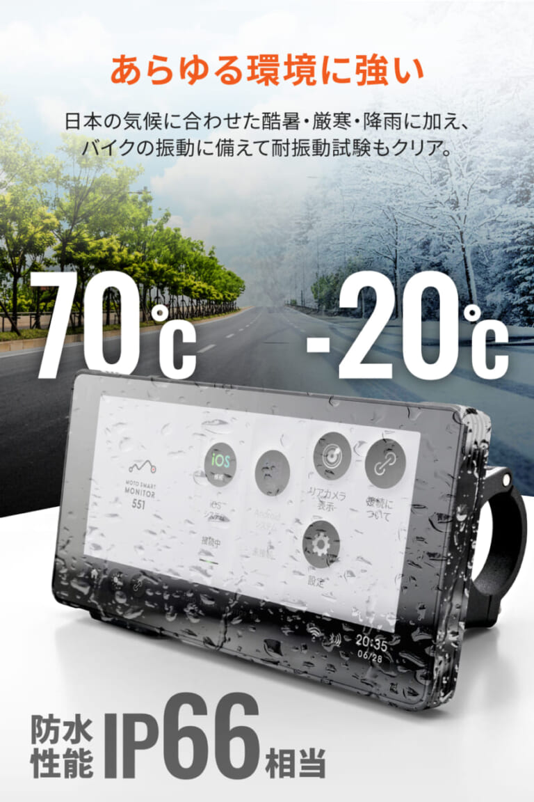 デイトナ モトスマートモニター551|【神機】スマホナビの不満を解消! デイトナの新型スマートモニターが革命的すぎる