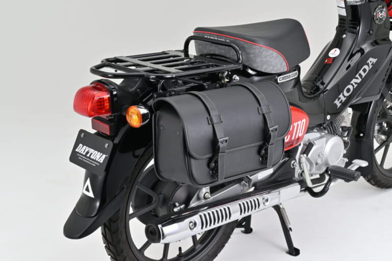 DAYTONA サドルバッグサポート(ベルトループ一体型) CC110('18~'25) 【EX-TOUCH対応】|【クロスカブ110カスタム】積載革命! デイトナ「サドルバッグサポート」でキャンプツーリング仕様にしよう