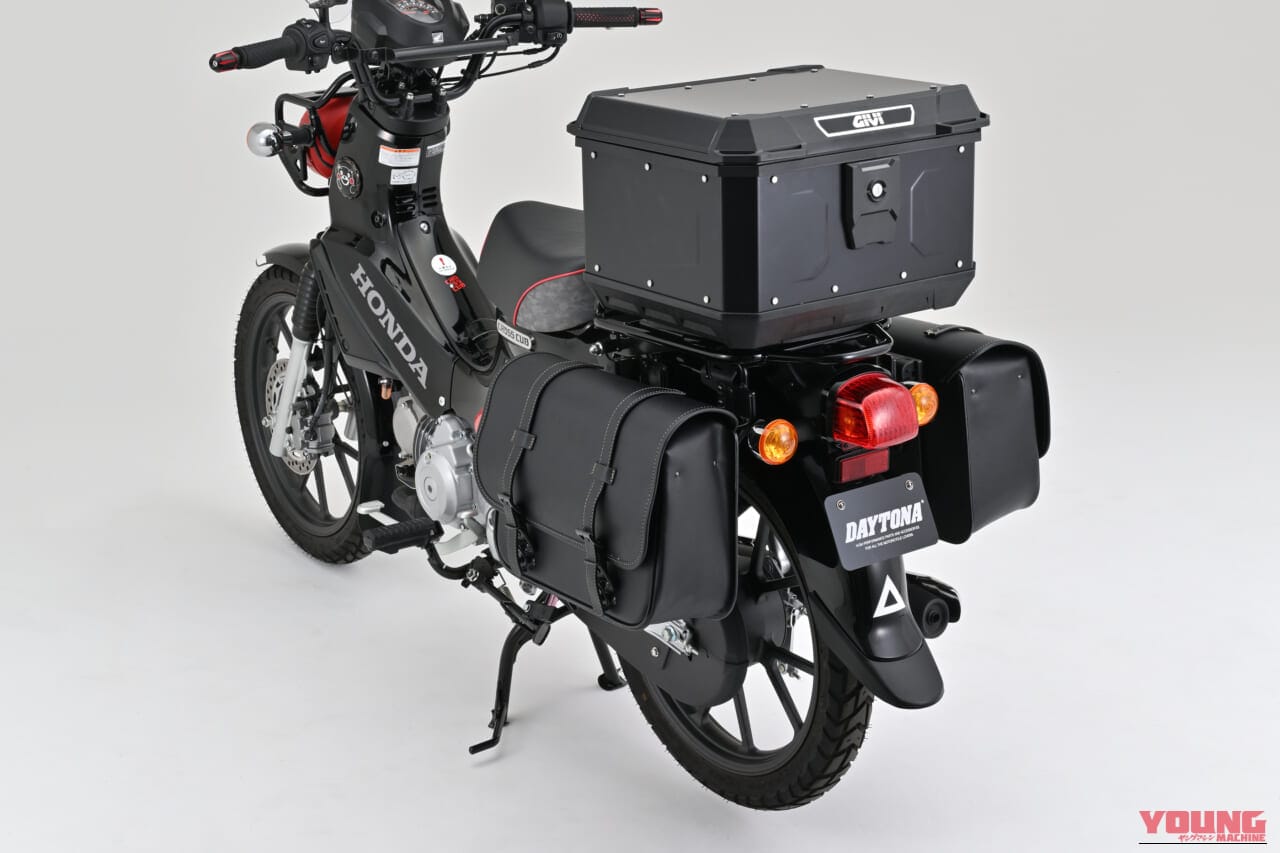 DAYTONA サドルバッグサポート(ベルトループ一体型) CC110('18~'25) 【EX-TOUCH対応】|【クロスカブ110カスタム】積載革命! デイトナ「サドルバッグサポート」でキャンプツーリング仕様にしよう