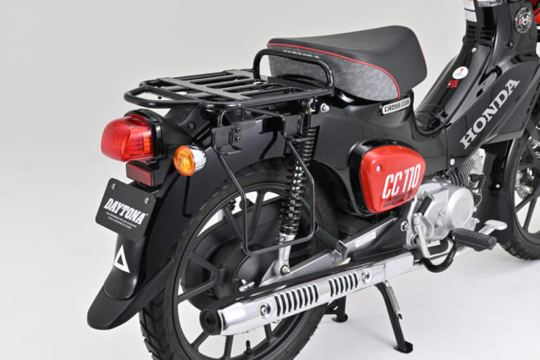 DAYTONA サドルバッグサポート(ベルトループ一体型) CC110('18~'25) 【EX-TOUCH対応】|【クロスカブ110カスタム】積載革命! デイトナ「サドルバッグサポート」でキャンプツーリング仕様にしよう