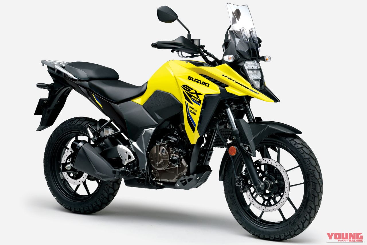 |60万円切りをキープ! スズキ「Vストローム250SX」の2026年モデル登場、新色とグラフィック変更で全カラー刷新