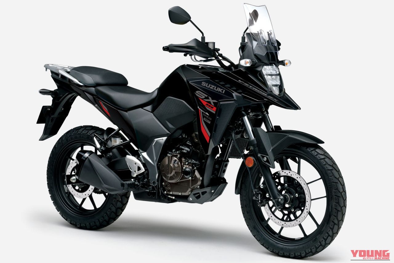 |60万円切りをキープ! スズキ「Vストローム250SX」の2026年モデル登場、新色とグラフィック変更で全カラー刷新