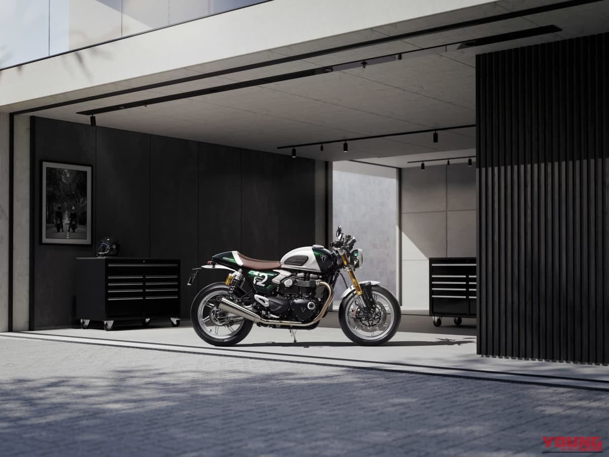 Triumph Speed Twin 1200 Cafe Racer Edition｜【世界限定800台】トライアンフ「スピードツイン1200 カフェレーサー・エディション」登場：セパハン/シングルシート採用の完成形ネオクラ