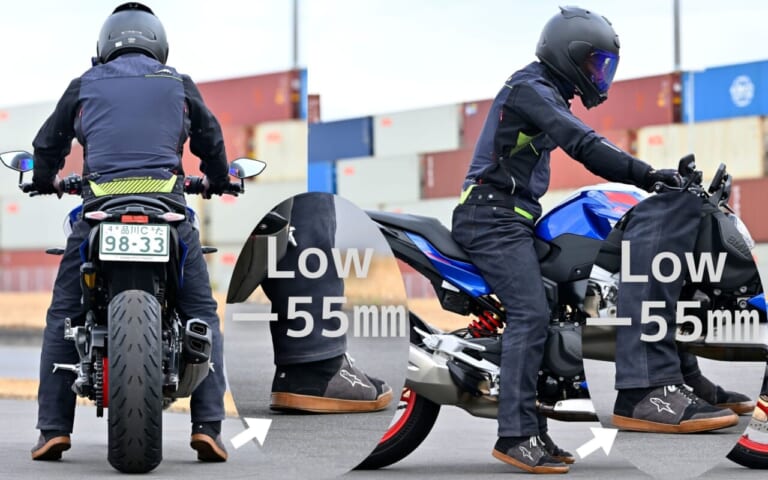 F900シリーズLow仕様|BMWのF900シリーズはLowダウン仕様を選べば空前絶後に足着き性が良くなる!