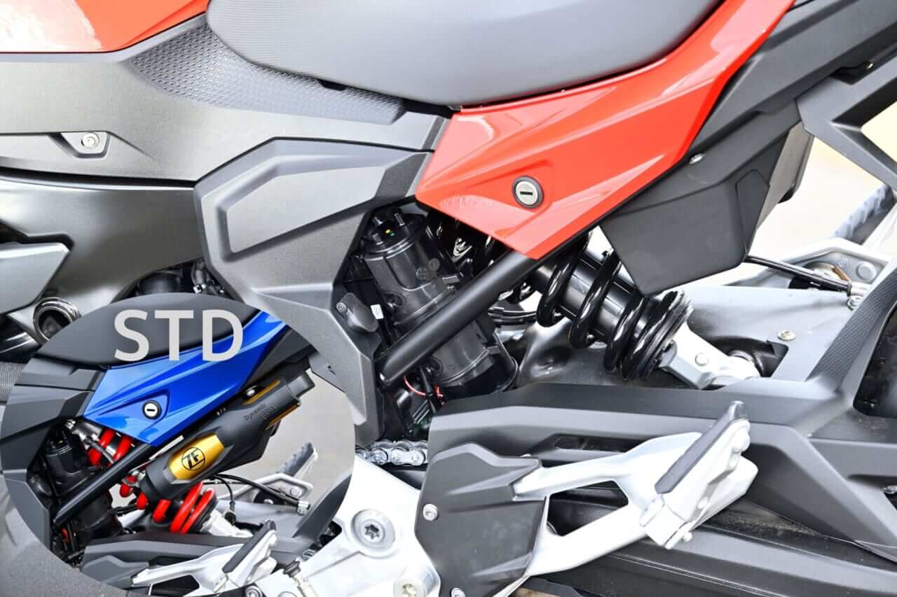 F900シリーズLow仕様｜BMWのF900シリーズはLowダウン仕様を選べば空前絶後に足着き性が良くなる！　