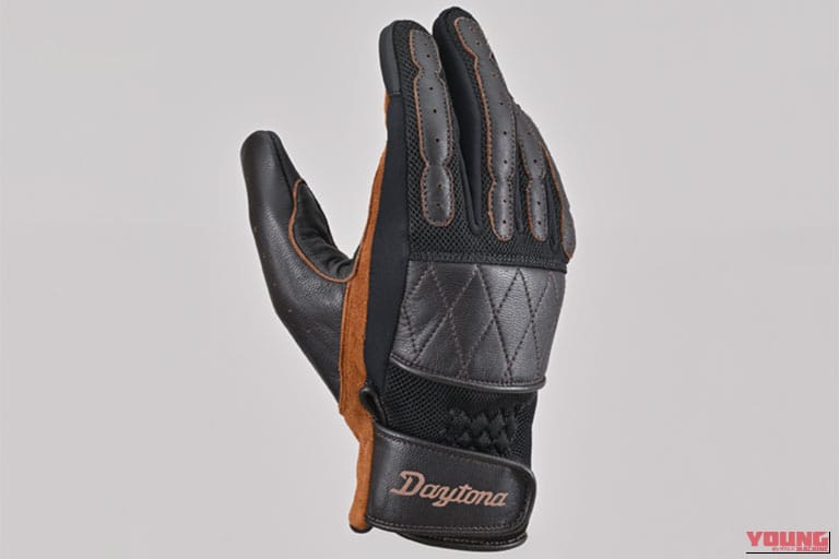 HBG-065 カフェメッシュグローブ|【2026新作】デイトナのバイク用メッシュグローブ2選|山羊革で安全&春夏も涼しい!
