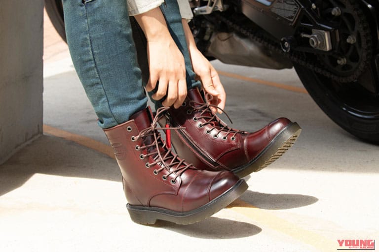 HS-B8A レディースシフトガード付レザーZIPブーツ|デグナー新作|プロテクターに2XL、レディースブーツに25cmが登場!待望の新サイズ追加