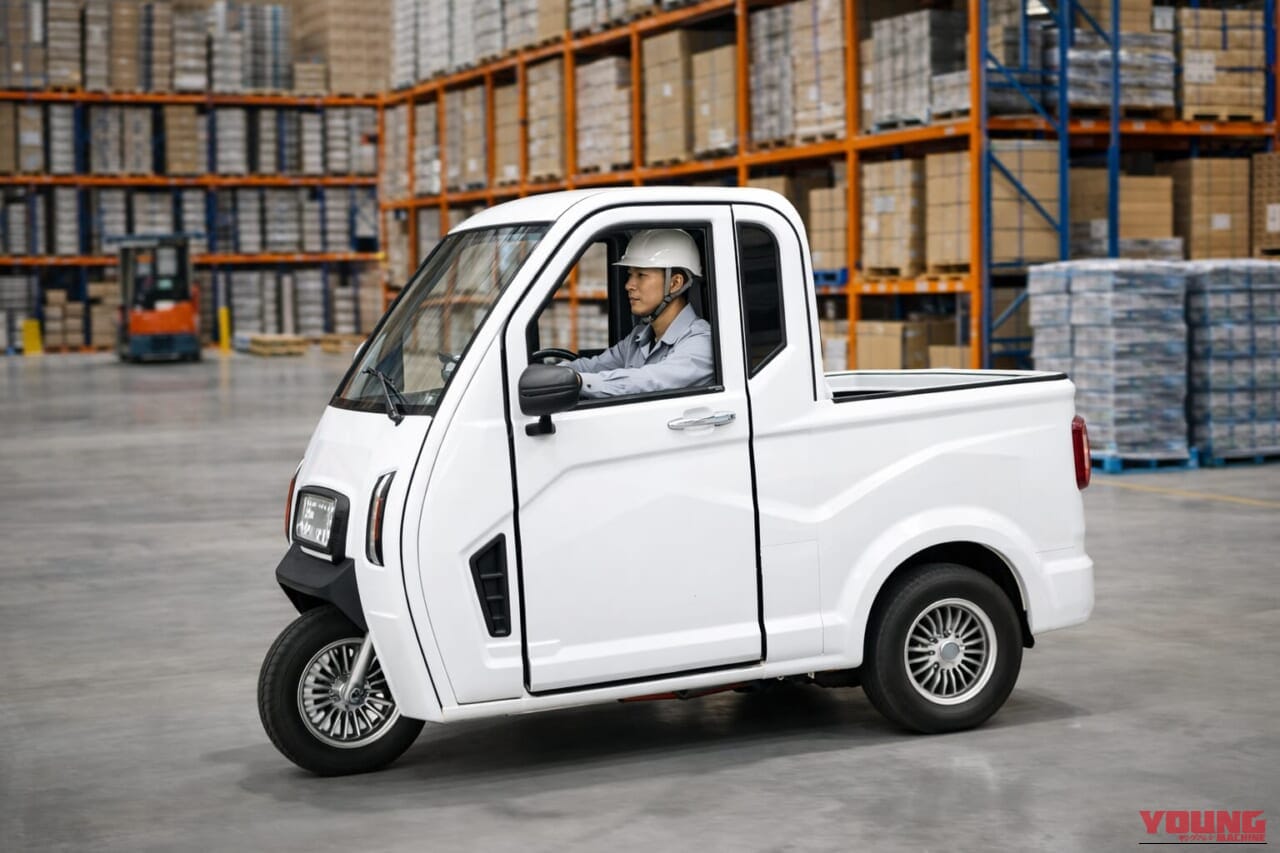 VIVEL TRUCK｜ガソリン代も車検もサヨナラ! 累計300台売れた「屋根付きEVトライク」が毎日の移動ストレスをゼロにする理由