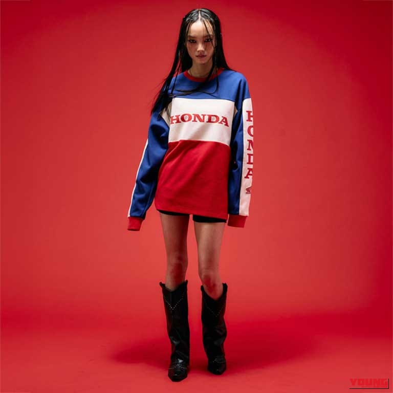 HONDA×Sourcream BMX L/S TEE｜ホンダ×Sourcream初コラボ！80sレトロなトラックジャケットやBMX TシャツがWHO’S WHO galleryで発売