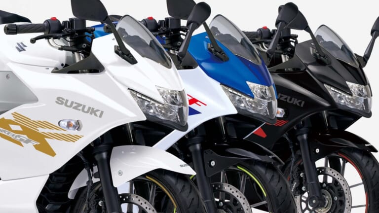 油冷フルカウルスポーツ スズキ「ジクサーSF250」に新色！ 青×白は継続販売で3月5日発売