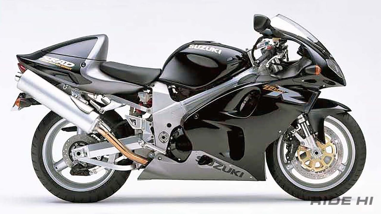 「ロータリーダンパーの超レア車!」日本メーカーで最もVツインスポーツを積み上げたスズキがチャレンジした『TL1000R』