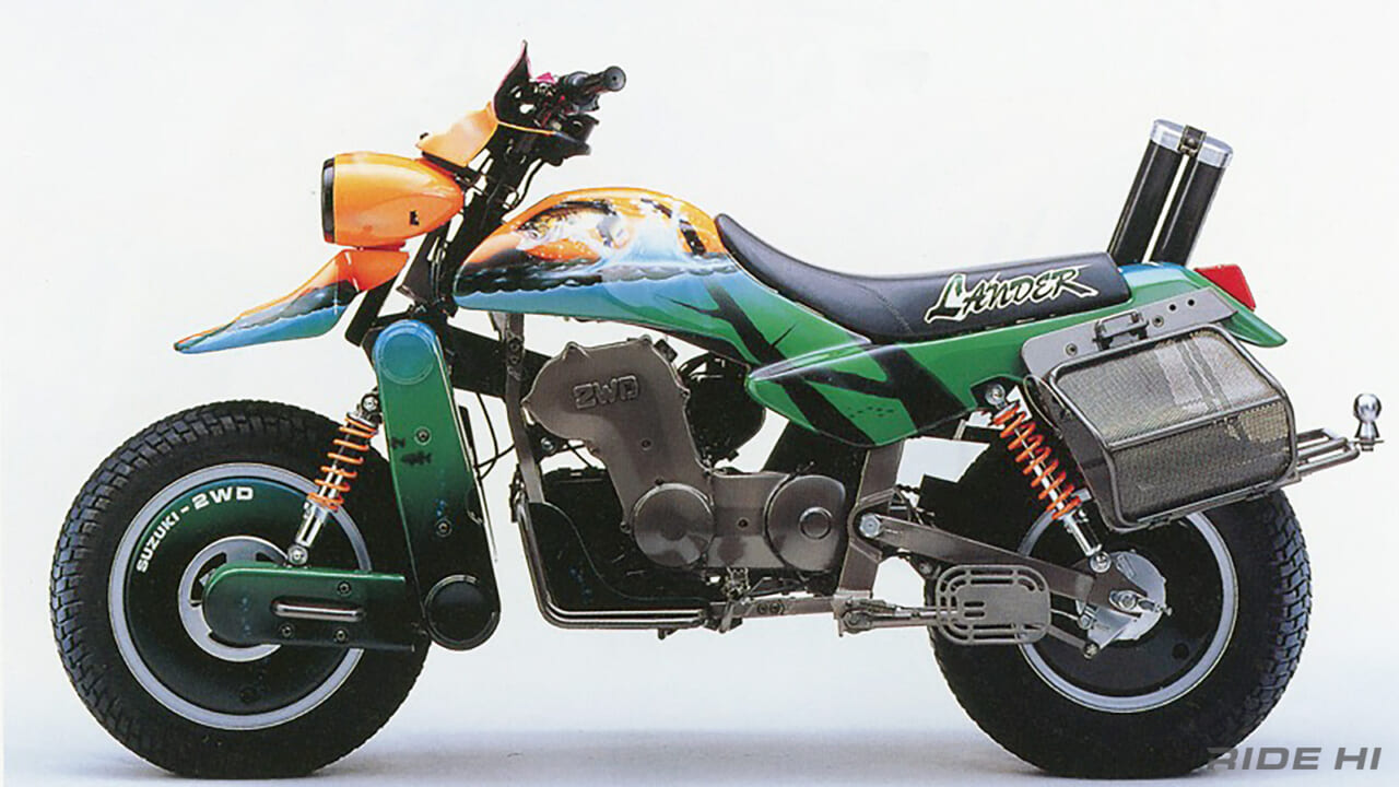 SUZUKI XF4 / XF425 / XF5 1991 TokyoMotorShow model｜スズキ、3種の「2輪駆動」は全てオフロード車！  XFシリーズは実際に走れる試作モデル【1991年東京モーターショー】