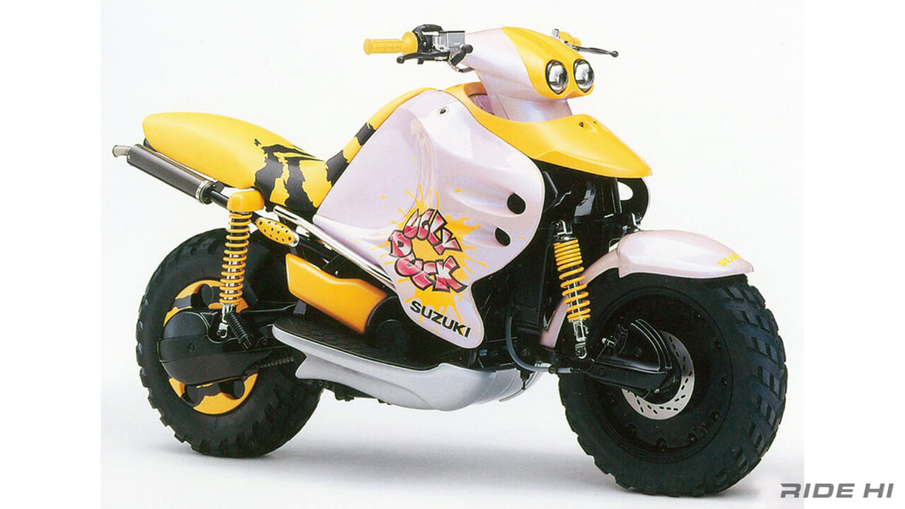 SUZUKI XF4 / XF425 / XF5 1991 TokyoMotorShow model｜スズキ、3種の「2輪駆動」は全てオフロード車！  XFシリーズは実際に走れる試作モデル【1991年東京モーターショー】