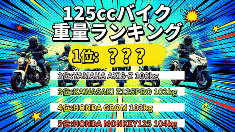 【軽さは正義】125ccクラスバイク装備重量ランキング最新TOP10! 新型WR125Rやトリシティ125など2026年2月現行モデル情報を網羅