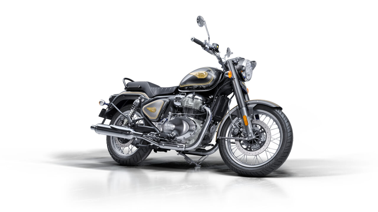 |光の角度で「色が変わる」。125周年を記念するアニバーサリーモデル、大阪で初披露【ロイヤルエンフィールド クラシック650 125周年スペシャル‧エディション】