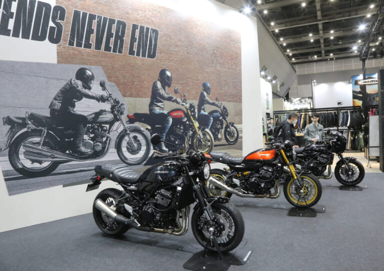 新型Z900RSシリーズにZX−10R。Ninja500など最新モデルに跨がれた！カワサキ&ビモータ注目モデル【東京モーターサイクルショー2026】