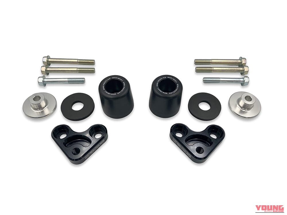 MORIWAKI CB1000F/SE 26-,CB1000HORNET 25- SKID PAD BLACK|立ちゴケや転倒時の致命傷を回避。CB1000F用モリワキ・スキッドパッドで、愛車へのダメージを最小限に抑えつつドレスアップ