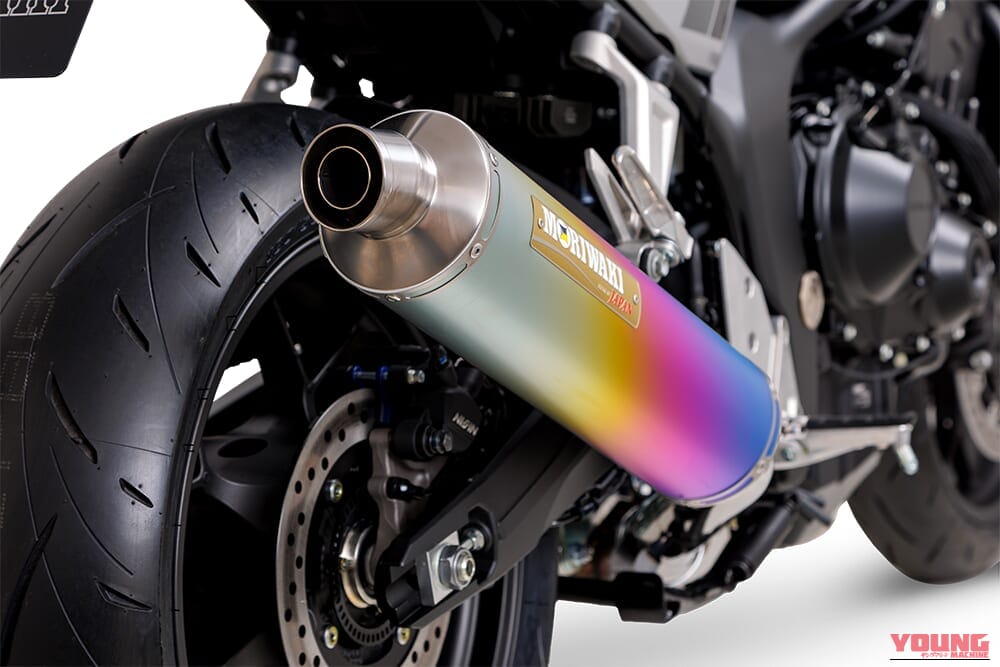 ｜【ホンダカスタム】CB1000Fの実用域トルクを強化して走りの余裕を引き出す。王道デザインのモリワキ製マフラーが登場